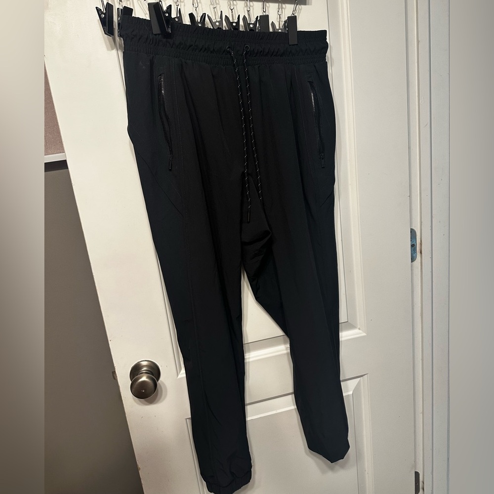 All in Motion Black Track Pants with Elastic Waistband